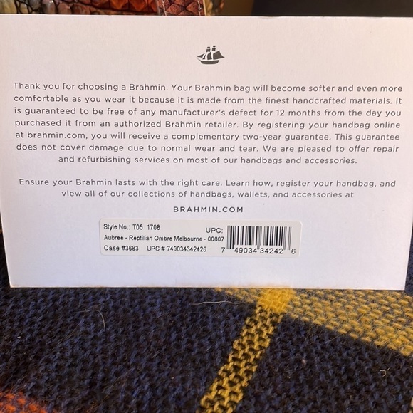 Brahmin women’s purse satchel bag croc bag aubree reptilian ombré Melbourne - Picture 2 of 7